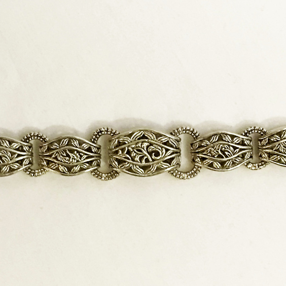 BARSE Sterling Silver Designer Link Bracelet - Picture 4 of 7